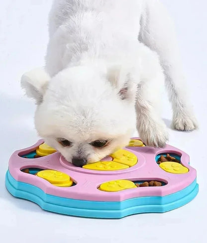 Interactive Dog Puzzle Toy & Slow Feeder Bowl