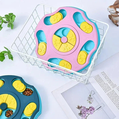Interactive Dog Puzzle Toy & Slow Feeder Bowl