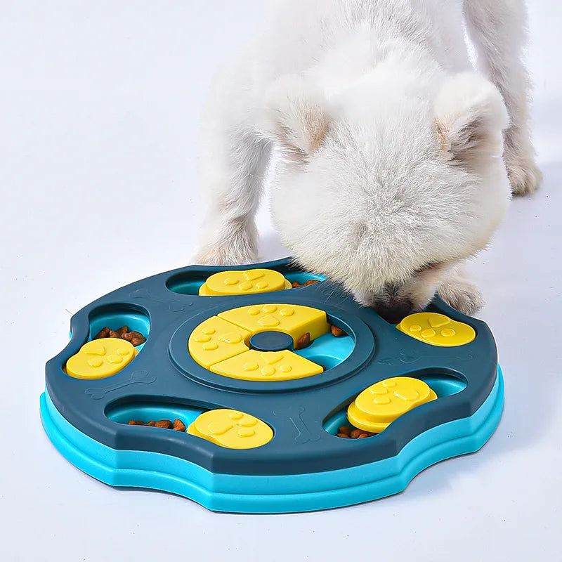 Interactive Dog Puzzle Toy & Slow Feeder Bowl