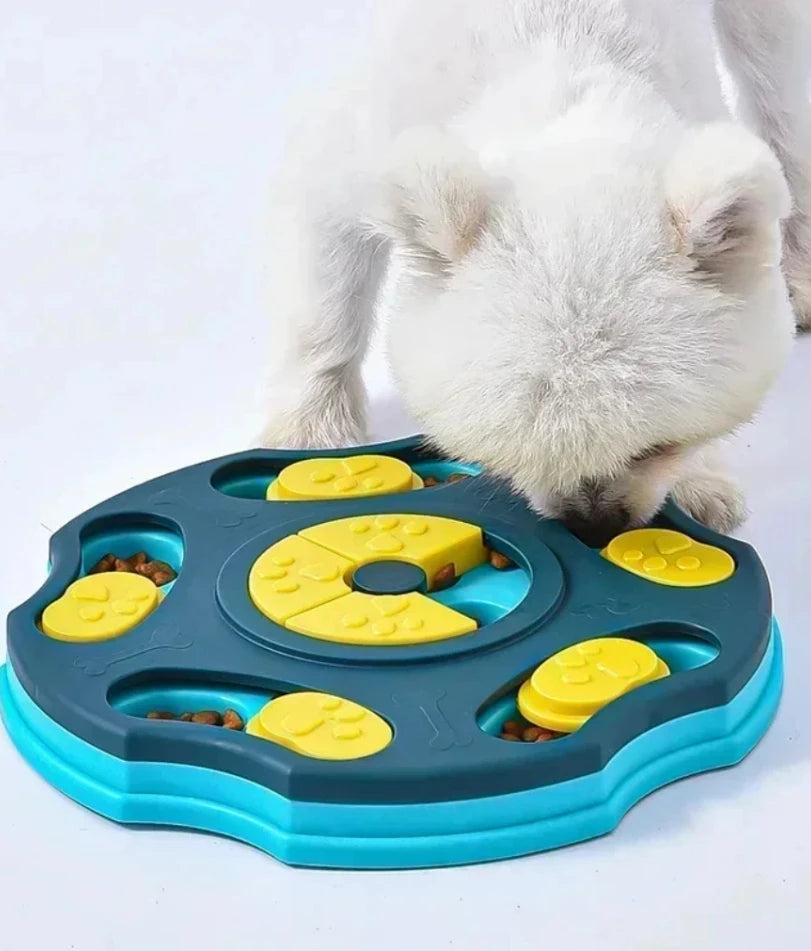 Interactive Dog Puzzle Toy & Slow Feeder Bowl